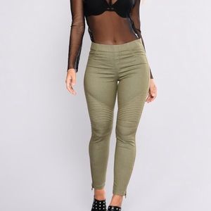 Fashion Nova Cargo Olive Twil Pants